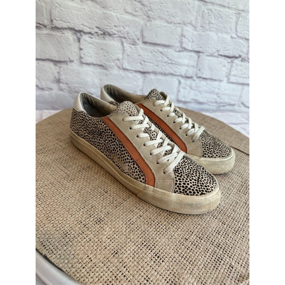 Madewell Sidewalk Low-Top Sneakers in Spotted Calf Hair size 9
